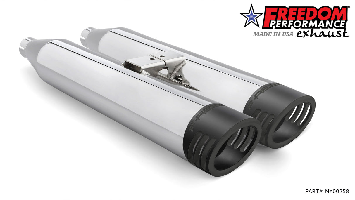 YAMAHA VENTURE/ROYAL STAR/TOUR DELUXE 1999-2014 SLIP-ONS check description for Quiet Baffles.