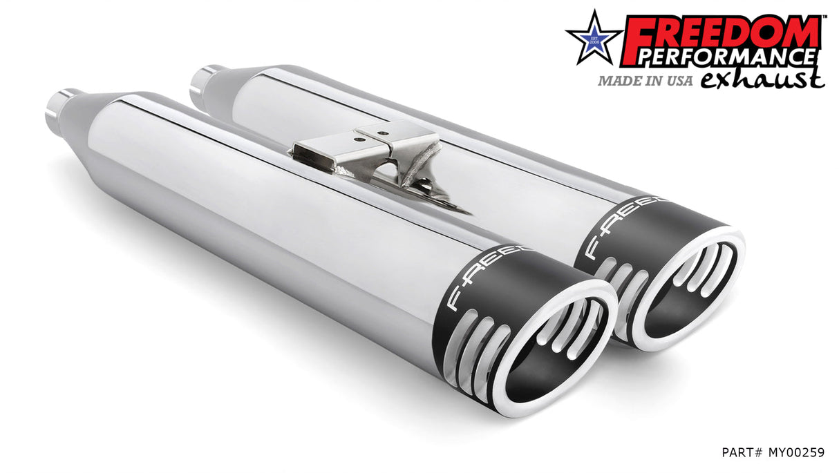 YAMAHA VENTURE/ROYAL STAR/TOUR DELUXE 1999-2014 SLIP-ONS check description for Quiet Baffles.