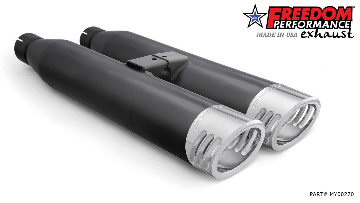 YAMAHA VENTURE/ROYAL STAR/TOUR DELUXE 1999-2014 SLIP-ONS check description for Quiet Baffles.