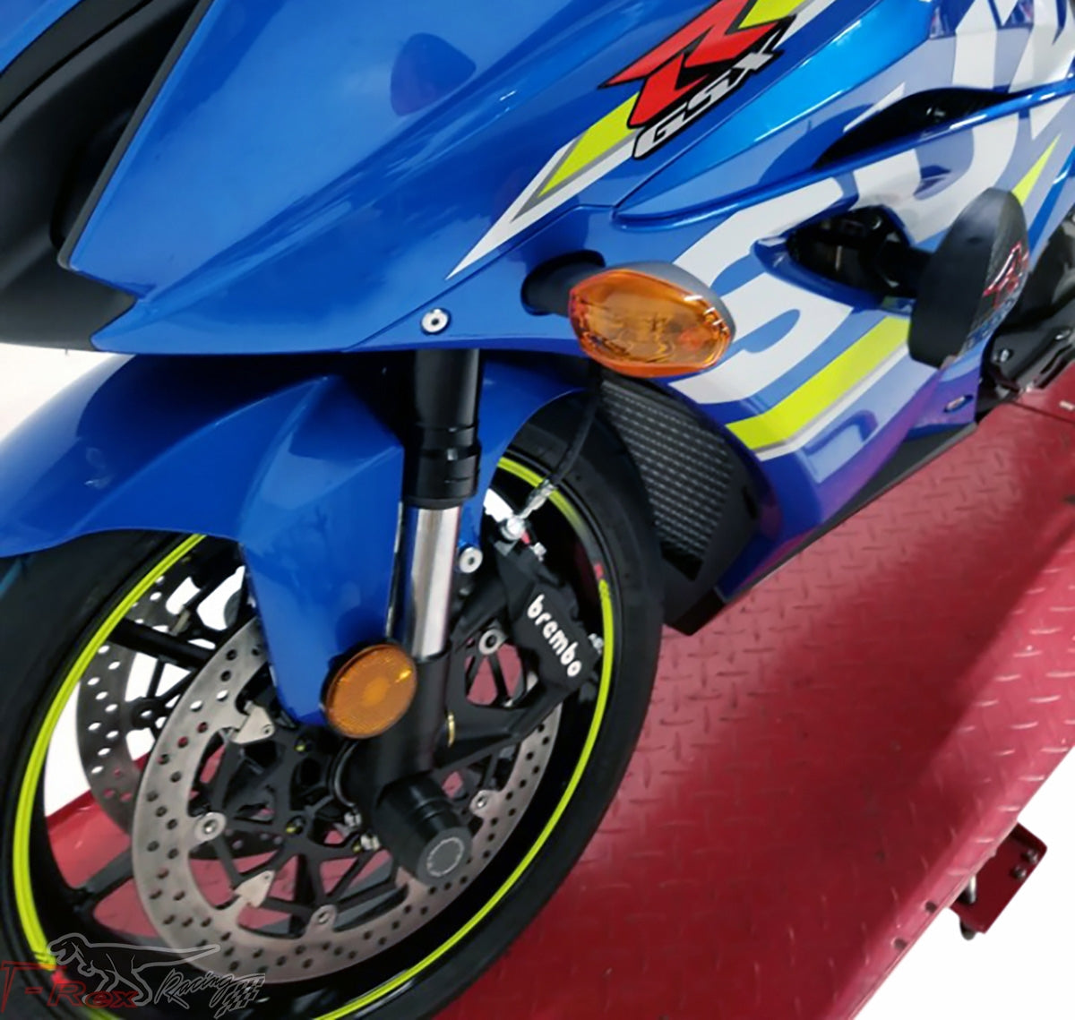 T-rex gsx-r1000r 17-22 no cut frame front rear quick axle sliders case covers fender eliminator