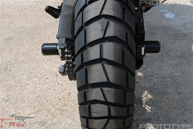 T-rex Racing Yamaha FZ-07 MT-07 / XSR700 / YZF-R7, Honda CRF1000L/CRF1100L Africa Twin Rear Axle Sliders N74-15R