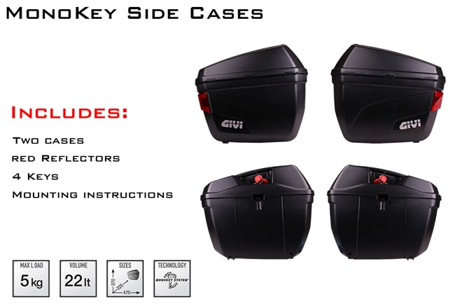 T-REX 2015 - 2021 Yamaha FZ-07 / MT-07 / XSR700 Side Luggage Racks w/ 22LT Side Cases N74-15SLR