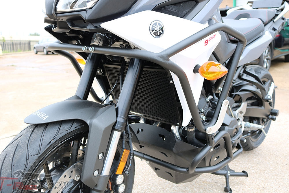 T-rex engine guard crash cage skid plate combo 2019 yamaha tracer 900 / gt 2014 - 2019 fz-09 / mt-09 / fj-09