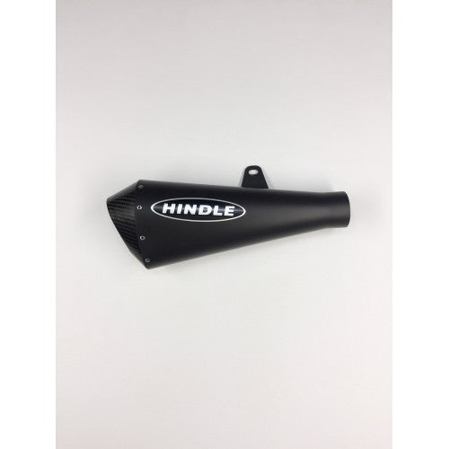 Hindle exhaust evo megaphone for grom 2017-2020 system black ceramic, with carbon tip