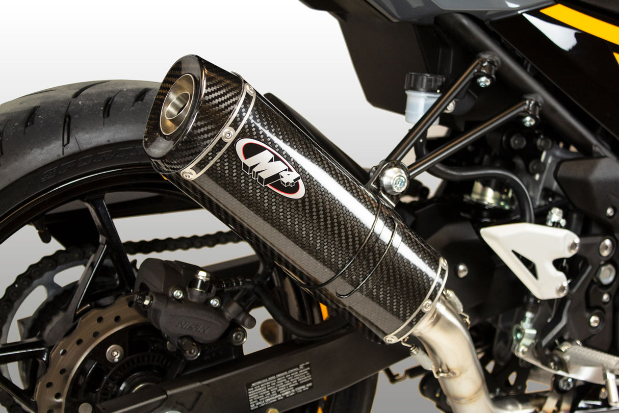 M4 Exhaust Full System X-96 Carbon Fiber Ninja 400/500/Z400  2018-2024  KA4024