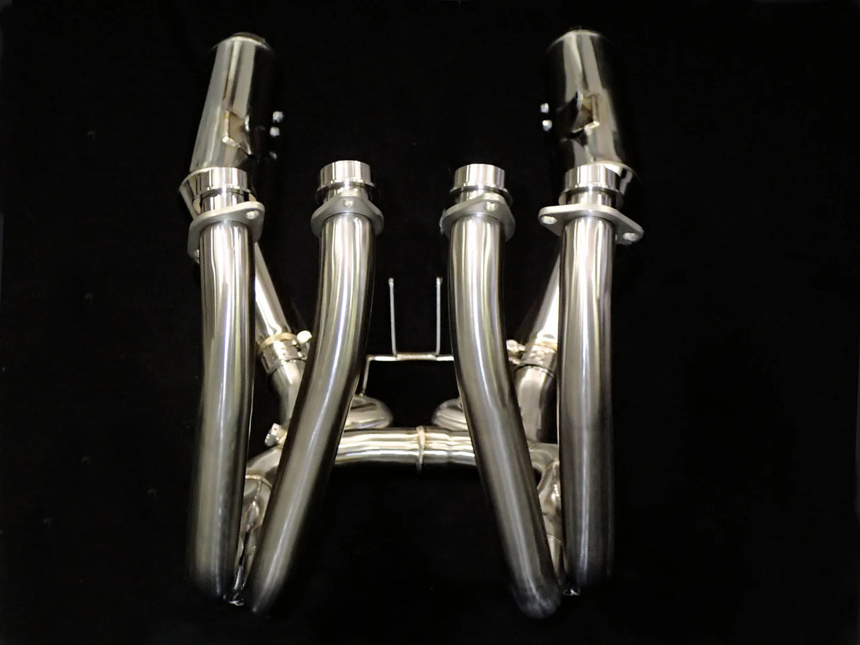 Vandemon  Retro Stainless Steel Exhaust System  Z900RS Cafe Racer 2018-24 KAWAZ900RS424SSEXHA