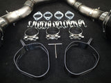 Vandemon  Kawasaki Z1000 Vandemon Dual Titanium Exhaust System with Carbon Fibre Mufflers KAWAZ10TIEXHTWINCFA VA-166