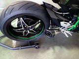 Vandemon  Ninja H2 & H2R Brushed Titanium Exhaust & Carbon Tip Muffler KAWAH2TICSBREXHCF