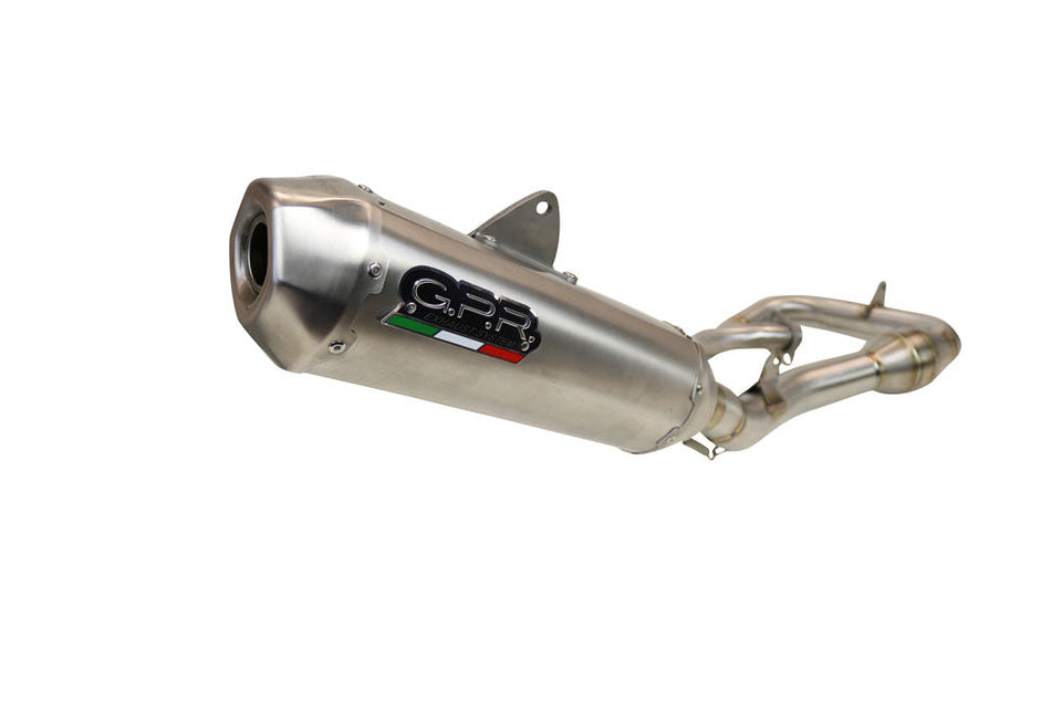 GPR Exhaust System Yamaha YZ450F 2018-2019, Pentacross Inox, Full System Exhaust, Including Removable DB Killer/spark arrestor