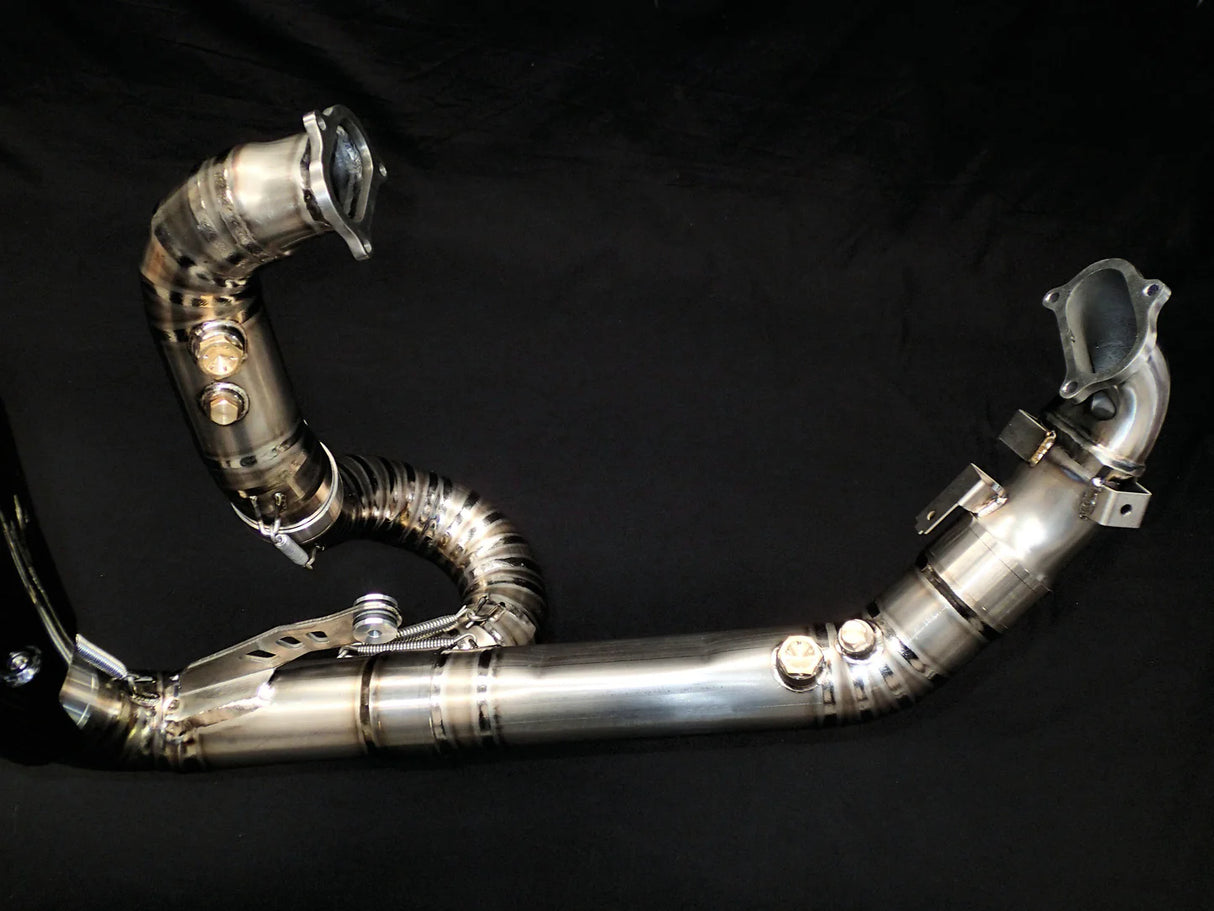 Vandemon  Ducati Panigale 1199S, 1299S, 1299 SP & R Titanium High Mount Exhaust System DUC129TIEXHMESA