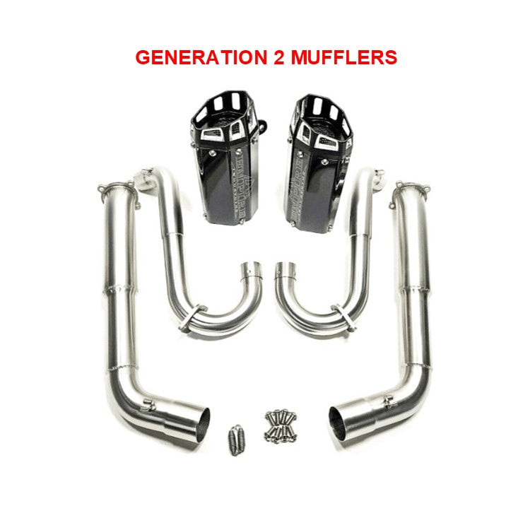 Empire industries  2006-2014 Yamaha Raptor 700 Dual Exhaust G2 Big 5 Power Package  WITH  Airbox EMP-RAP-700-D-B5-B