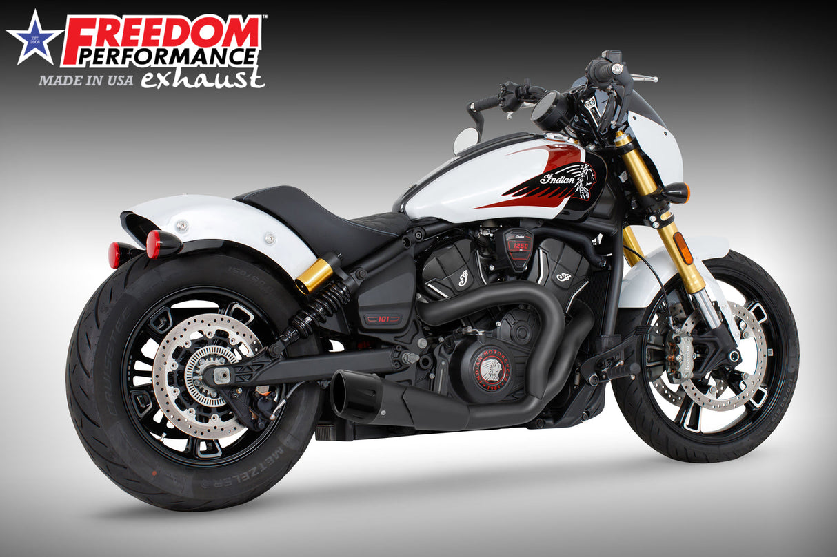 INDIAN 2025 SCOUT 101-CLASSIC-SUPER-SPORT-BOBBER 4.5" 2 INTO 1 SHORTY BUNDLE (2025 SCOUTS ONLY)