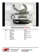 M4 Exhaust Full System Carbon Fiber Canister 2004-2010 SV 650 SU6754