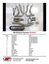 M4 Full Exhaust System with Titanium Canister  2008-2010 GSXR 600/750 SU6976