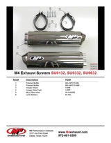 M4 Exhaust Polished Bolt-Ons 1999-2003 TL-R SU9332