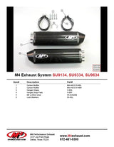 M4 Exhaust Bolt-On System with Dual Carbon Fiber Canisters  1998-2000 TL-S SU9134