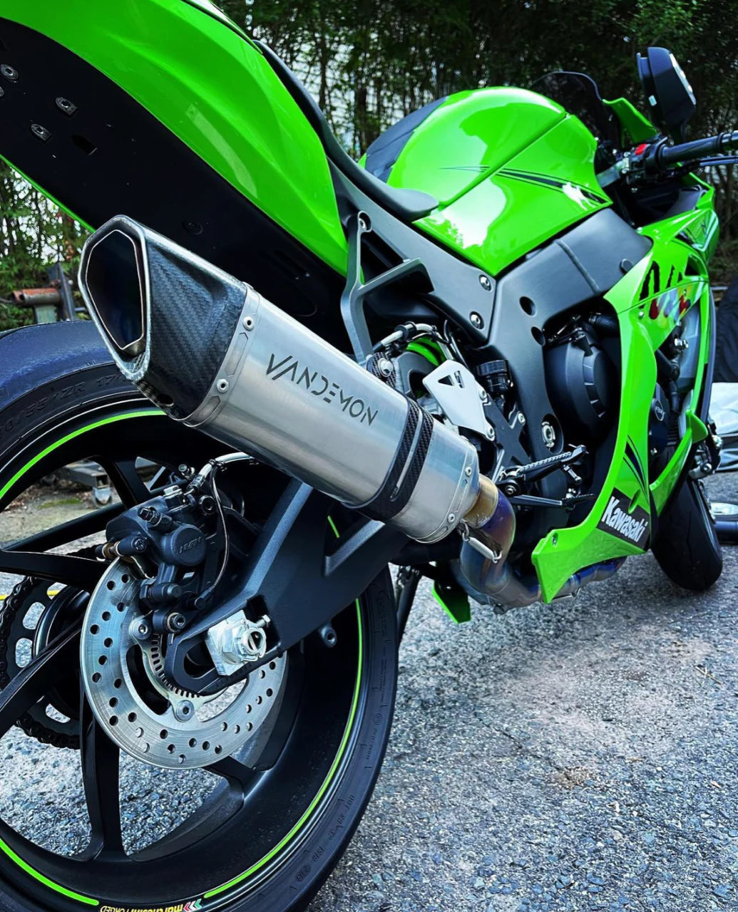 Vandemon  ZX10R /ZX10RR 2011-2024 Titanium Exhaust & Carbon Fiber Muffler KAWAZX10EXTICFBA