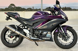 Vandemon  Yamaha YZF-R3 MT-03 YZF-R25 Vandemon Stainless Steel Headers, Titanium Muffler YAMAR300EXHSSBRA