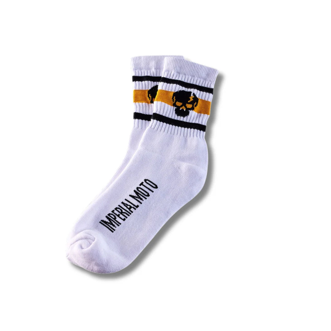 IN STOCK IMPERIAL MOTO Half-Crew Skull Sock