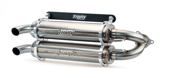 TRINITY RACING Stainless Steel Slip-On Muffler  RZR PRO XP / TURBO R  2020-2023 TR-4173S-SS