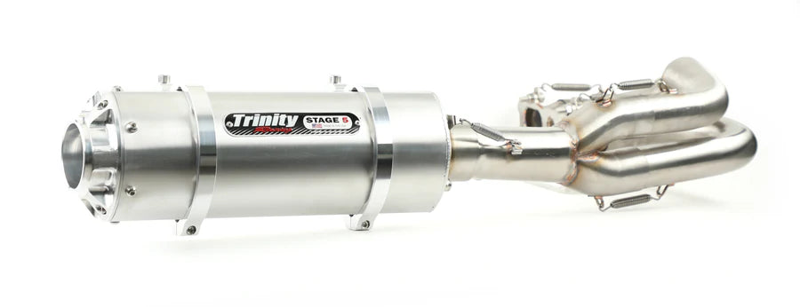 TRINITY RACING Exhaust - Brushed - KRX1000   2020-2024 TR-4177F