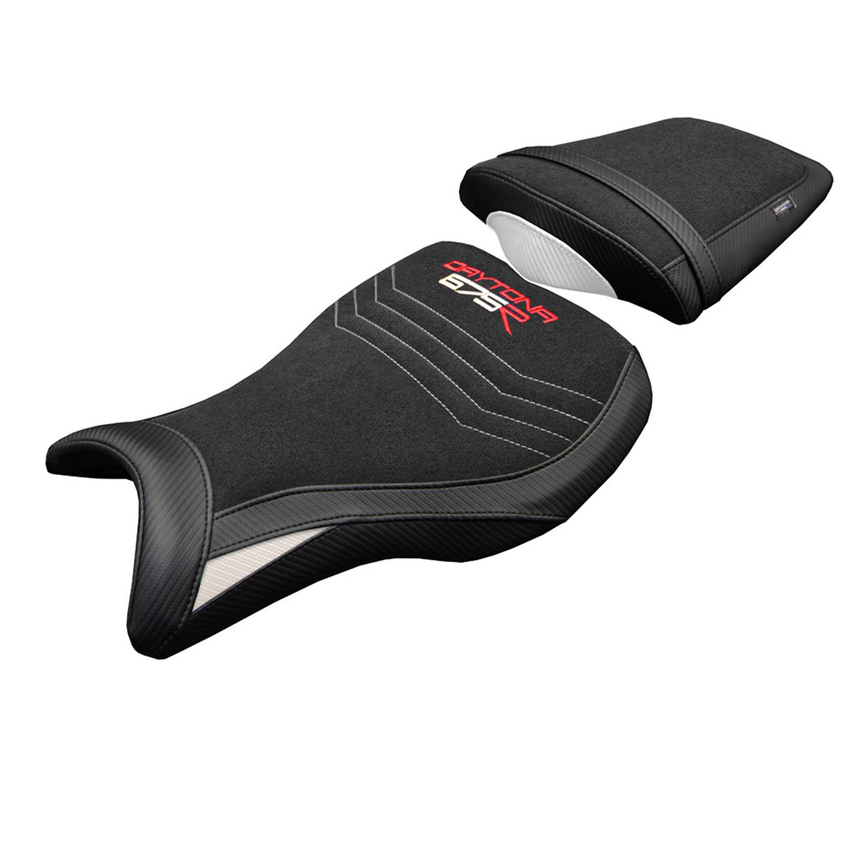 Tappezzeria Italia Triumph Daytona 675R 2006-2011 2012 Seat Cover Ultragrip White Black