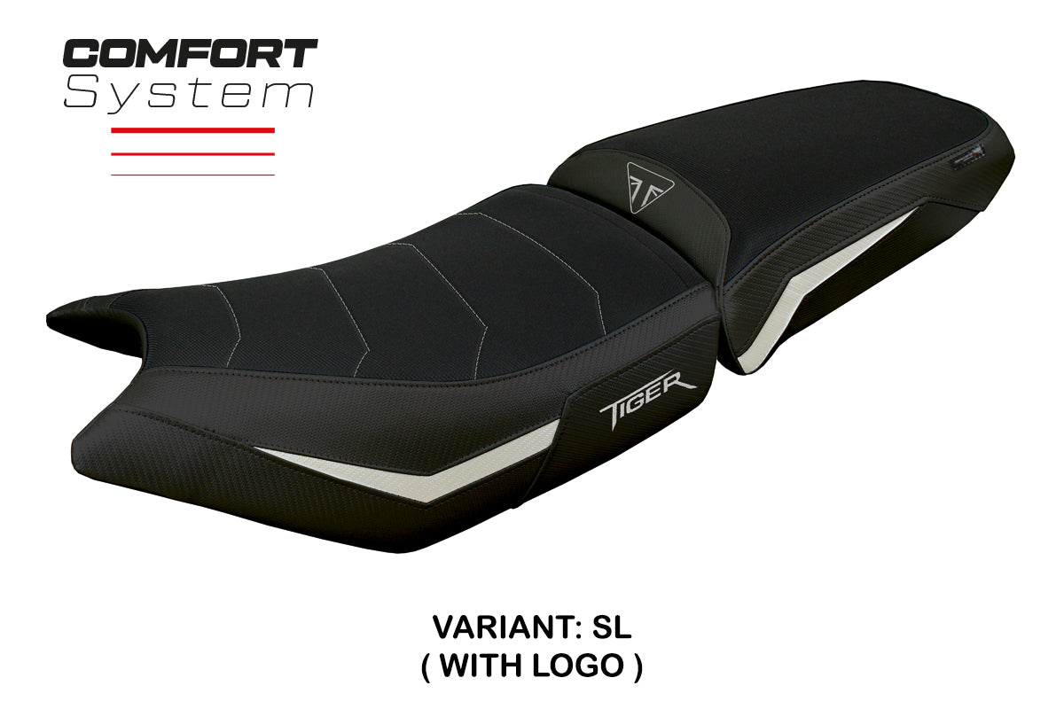 Tappezzeria Italia Triumph Tiger 900 2024-2025 Seat Cover Comfort Silver Black