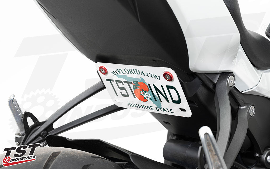 TST Low-Mount Fender Eliminator Bracket for Kawasaki ZX-6R 2019-2025   LMHW-BK=1 BRKT-29=1