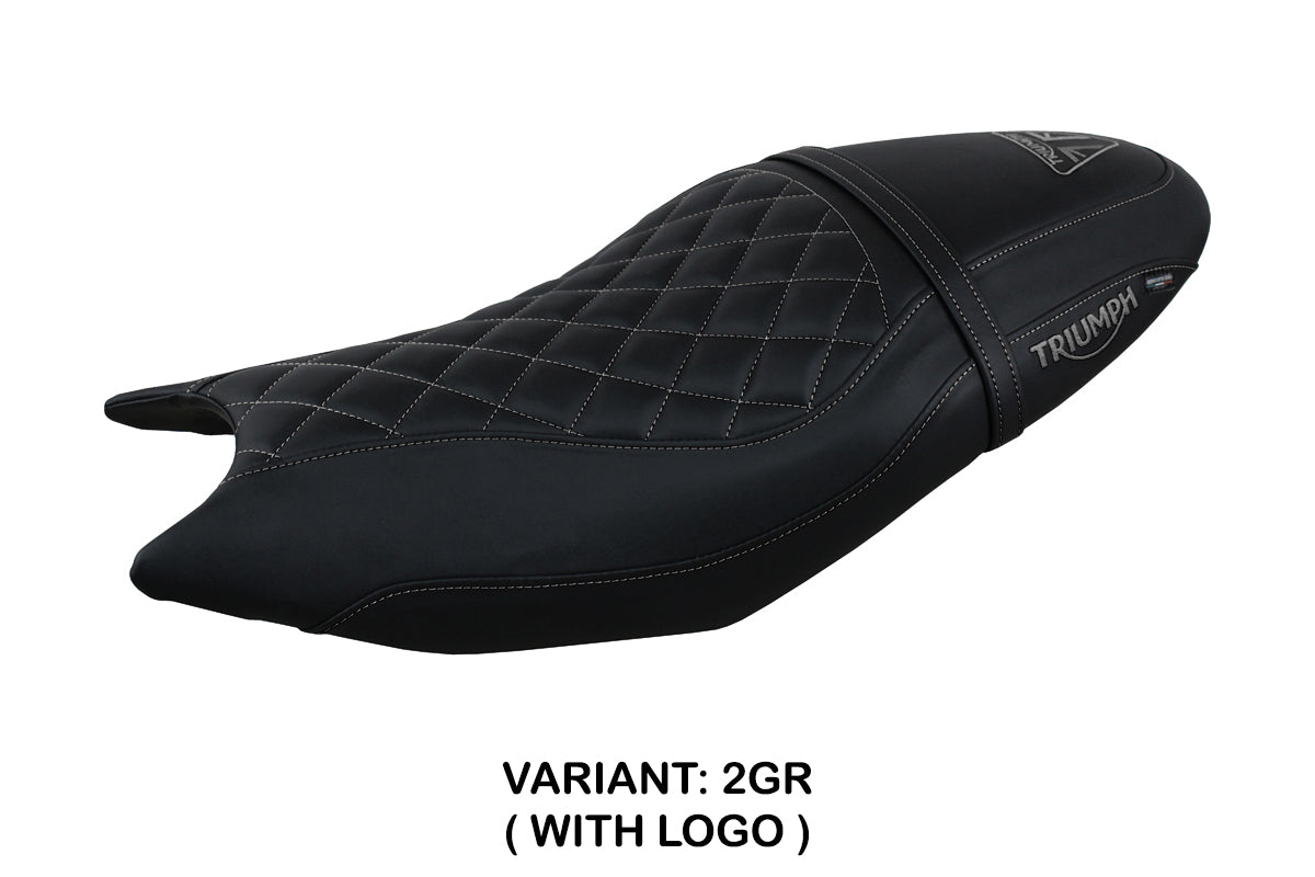 Tappezzeria Italia Triumph Trident 660 2021-2025 Seat Cover in Black Grey Diamond