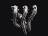 Vandemon Triumph 765 S/R/RS and Moto 2 Street Triple Slash Cut Titanium Exhaust 2023-2024 TRIUM765STTIEXB