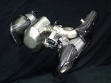 Vandemon Triumph Rocket 3R & GT 2500 Titanium Bimodal Stealth Titanium Slip-On Mufflers TRIUMROCKET3MUFA