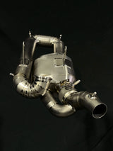 Vandemon  Ducati V2 Panigale & Bayliss Edition Titanium Stealth Slip-On Bimodal Muffler  DUCV2TIEXLINKWVA