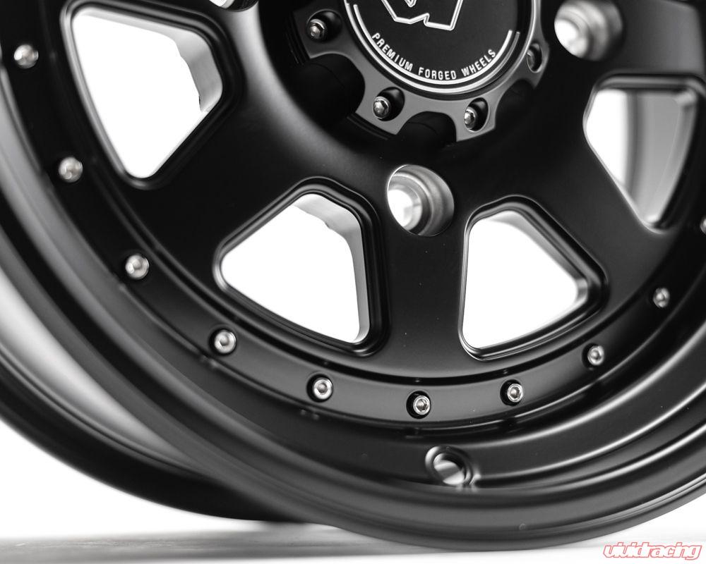 VR Forged D15 Can-Am Maverick X3 Front or Rear Wheel Matte Black 15x7.0 +13mm 4x137