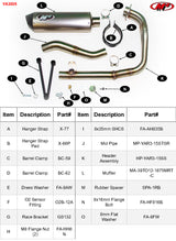 M4 Exhaust Full System Titanium Canister 2015-2025 R3/MT-03 YA3026