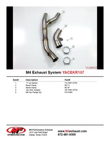 Eliminador del convertidor catalítico de escape M4 2007-2008 R1 YA-CEKR107