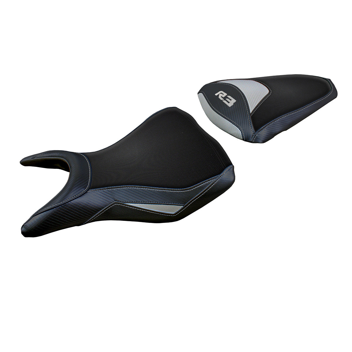 Tappezzeria Italia Yamaha YZF R3 2015-2024 Seat Cover in Silver