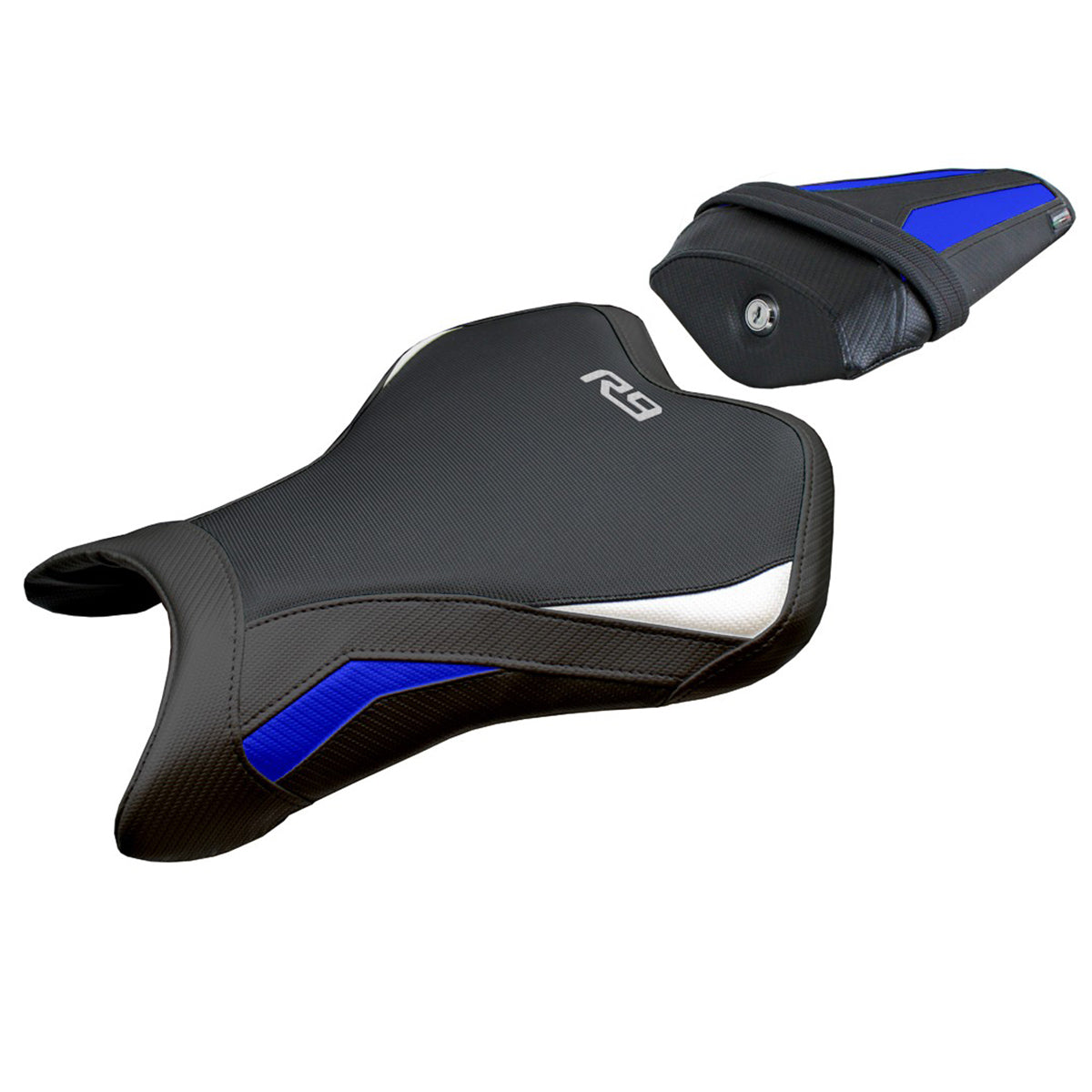 Tappezzeria Italia Yamaha R9 2025 Seat Cover Blue White Black