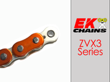 EK 525 ZVX3 - Orange Sportbike Chain - 120 Links 525ZVX3-120AO