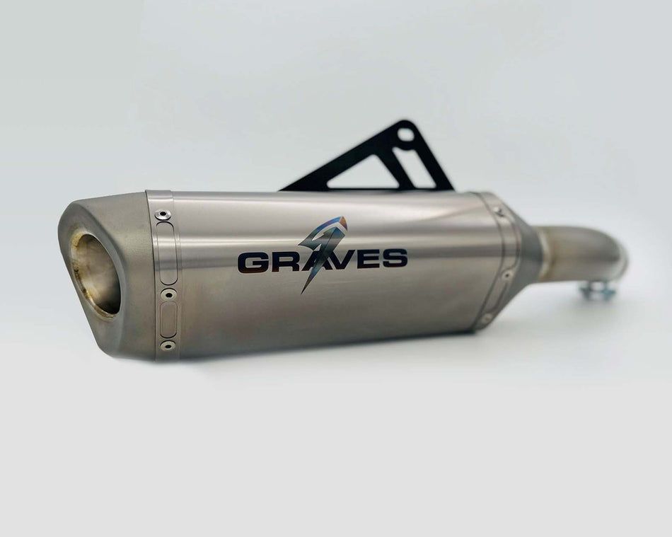 Graves ZX-4RR Cat-Back Slip-on Titanium Exhaust EXK-23ZX4-CBTT