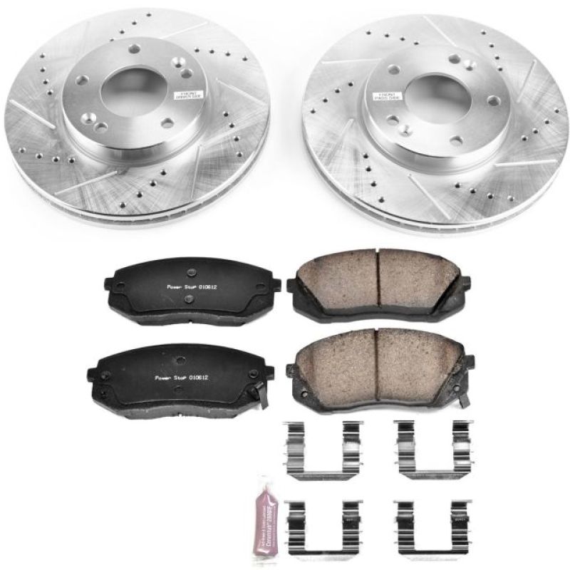 Power Stop 07-10 Kia Rondo Front Z23 Evolution Sport Brake Kit