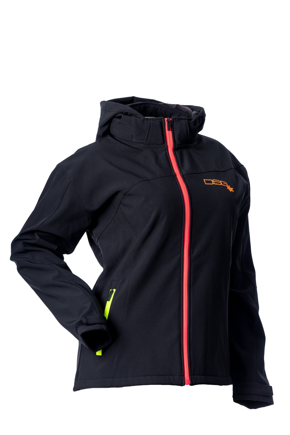 DSG Malea Softshell Jacket Black/Neon 2x 52360