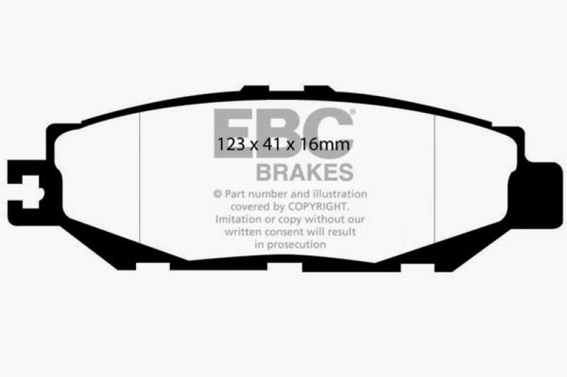 EBC 93-94 Lexus LS400 4.0 Yellowstuff Rear Brake Pads DP41008R