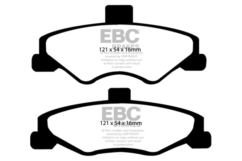 EBC 98-02 Chevrolet Camaro (4th Gen) 3.8 Redstuff Rear Brake Pads DP31323C