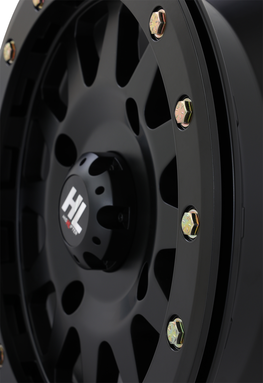 HIGH LIFTER Wheel - HLA1 Beadlock - Front/Rear - Matte Black - 14x7 - 4/156 - 5+2 (+40 mm) 14HLA1-1456