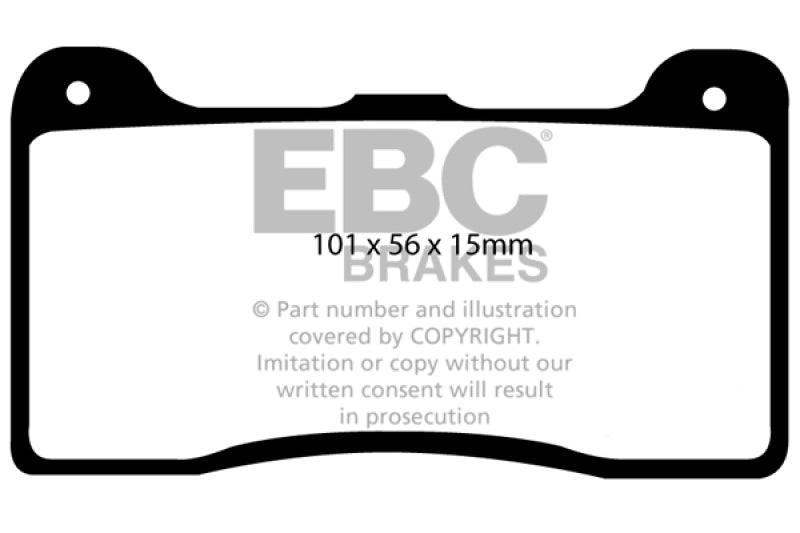 EBC Brakes Yellowstuff Performance Brake Pads DP4039R