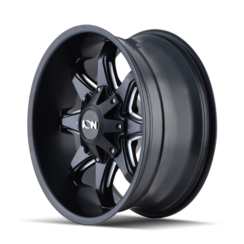 ION Type 181 20x12 / 8x180 BP / -44mm Offset / 124.1mm Hub Satin Black/Milled Spokes Wheel