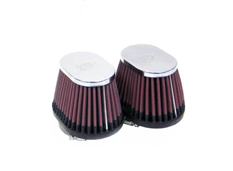 K&N 1-3/4in FLG 4 X 2-7/8in B 3 X 2in T 2-3/4in L (2 PER BOX) Universal Clamp-On Air Filter RC-2452