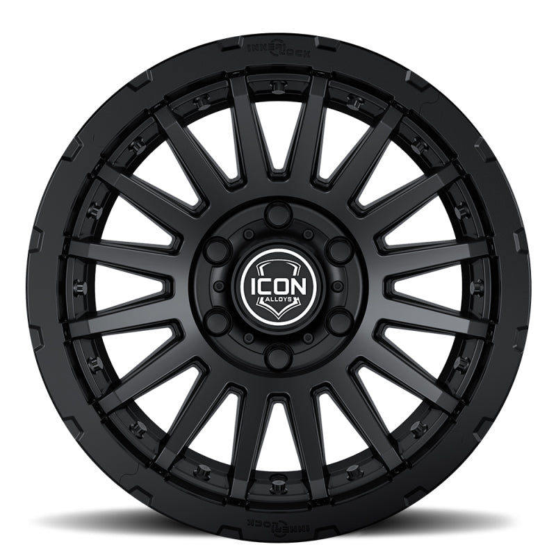 ICON Recon Pro 17x8.5 5x5 -6mm Offset 4.5in BS 71.5mm Bore Satin Black Wheel