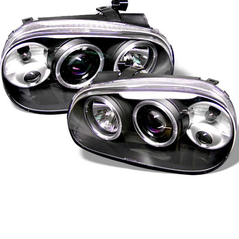 Spyder Volkswagen Golf IV 99-05 Projector Headlights LED Halo Black High H1 Low H1 PRO-YD-VG99-BK 5012159