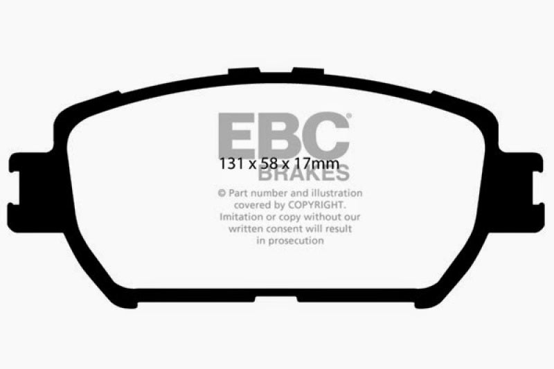 EBC 06-07 Lexus GS300 3.0 Redstuff Front Brake Pads DP31642C